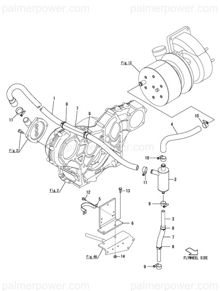 Order YANMAR 127699-03061 Hose, Mist Separator