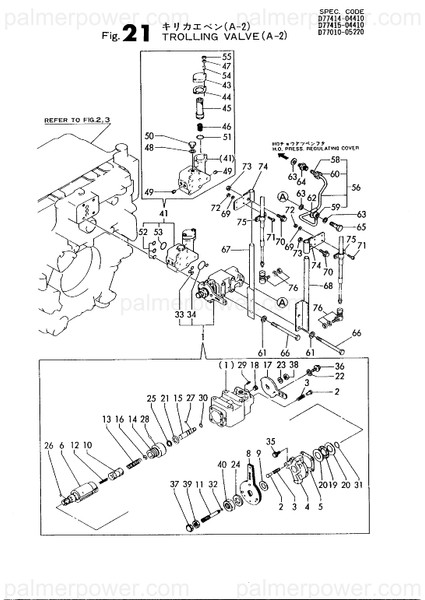 Order YANMAR 196103-04030 Cover, Valve