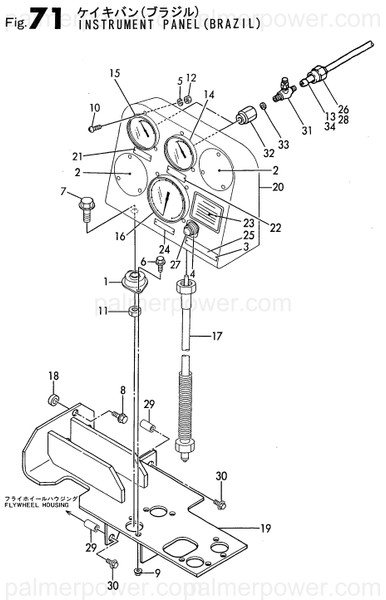 Order YANMAR 126650-91530 Label