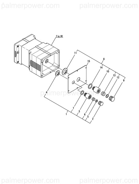 Order YANMAR 46150-028460 Nut, Gland Lock