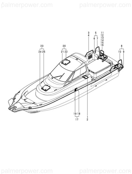 Order YANMAR 15A335-37520 Rail,Stern
