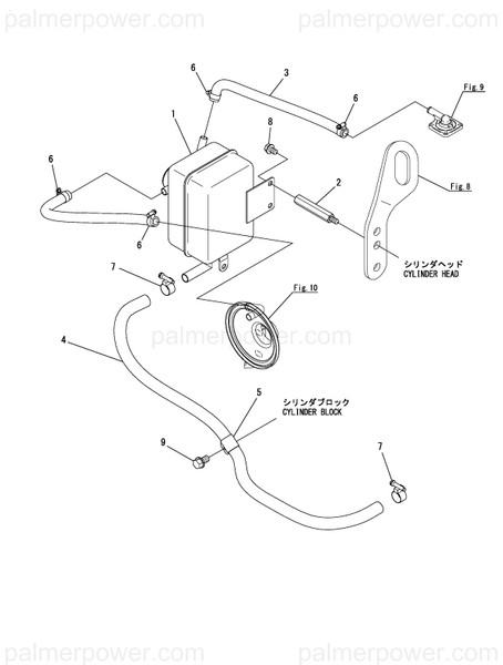 Order YANMAR 128991-03190 Pipe, Breather C