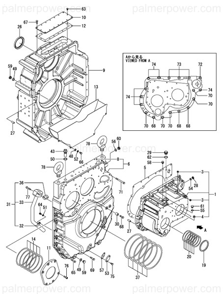 Order YANMAR 177509-02070 Gasket,Case C