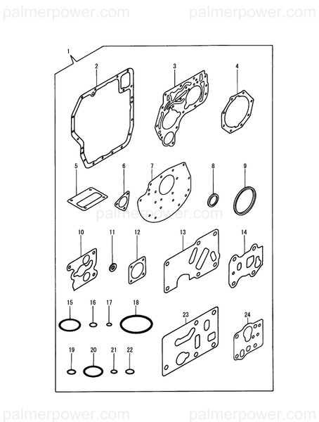 Order YANMAR 177055-02761 Gasket, Cover