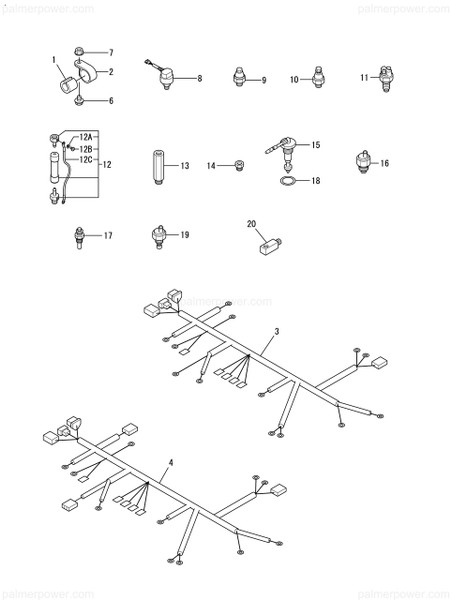 Order YANMAR 148634-77570 Harness, Wire