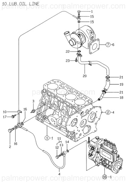 Order YANMAR 129611-39460 Pipe Assy, Oil