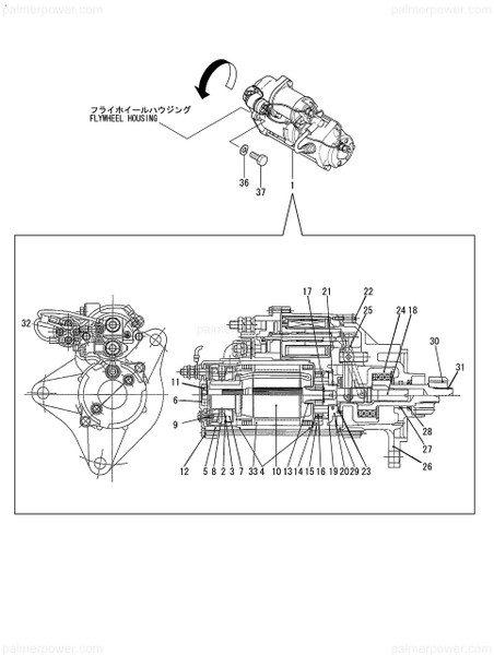 Order YANMAR 126650-77041-A Starter