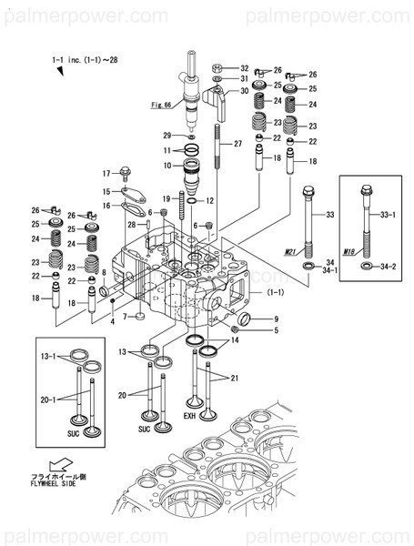 Order YANMAR 748660-11052 Head Assy, Cylinder