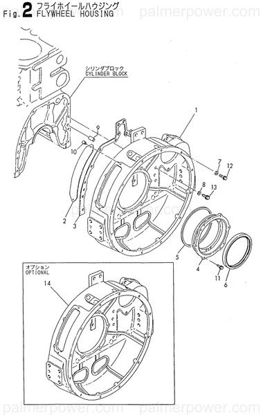 Order YANMAR 126616-01682 Gasket, Housing
