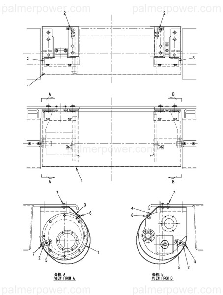 Order YANMAR 15T709-53410 Motor Cover Bracket