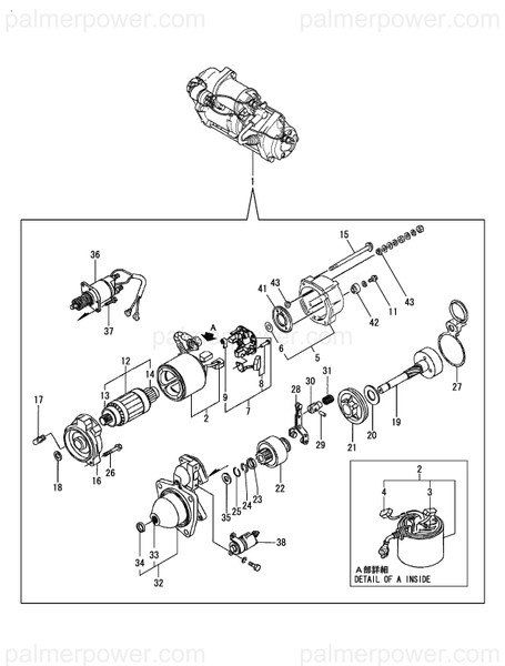 Order YANMAR X224036500X Bracket, Rear