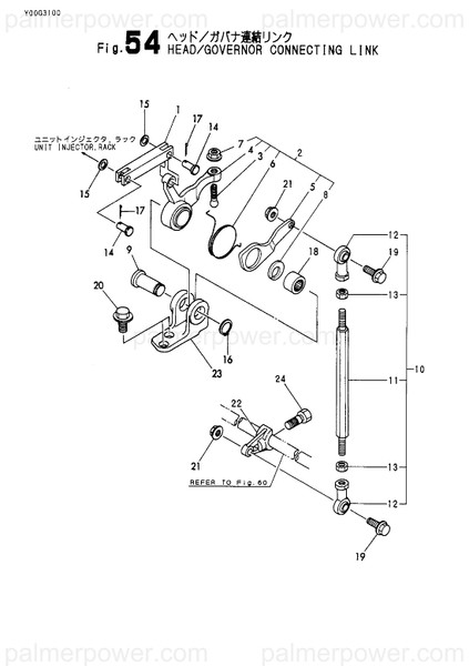 Order YANMAR 148633-66191 Lever