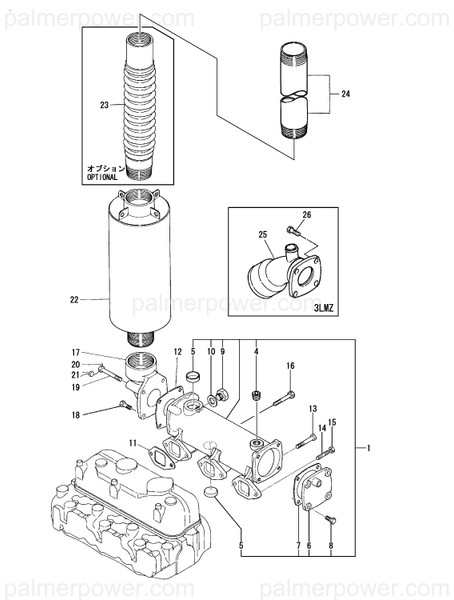 Order YANMAR 120130-13190 Cover, Manifold