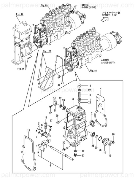 Order YANMAR 148965-61140 Control Shaft Assy