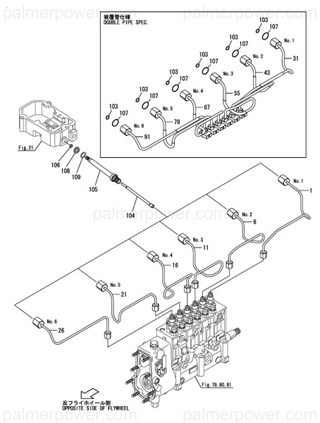 Order YANMAR 148620-59351 Pipe, Injection