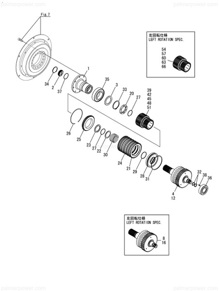 Order YANMAR 177514-03100 Shaft Assy, Input