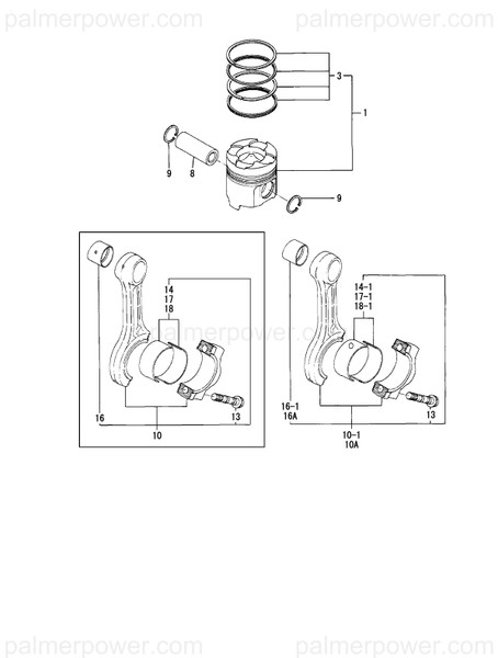 Order YANMAR 128628-22302 Pin, Piston