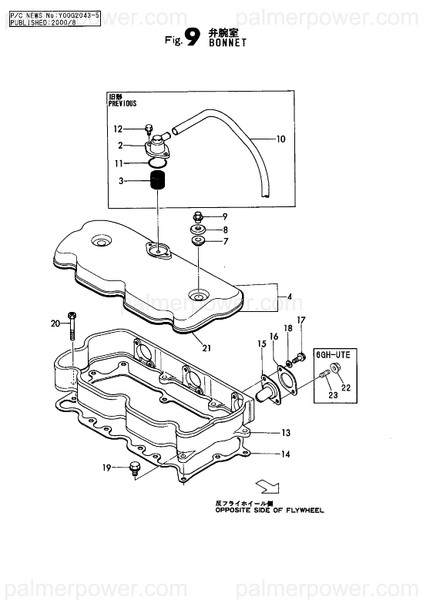 Order YANMAR 128619-11401 Bonnet