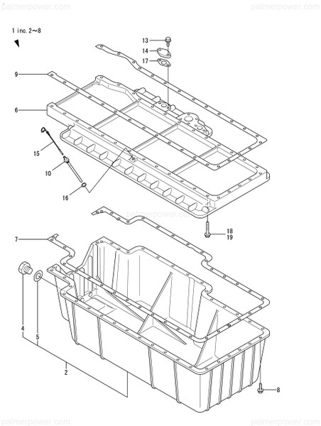 Order YANMAR 126660-01700 Sump, Oil