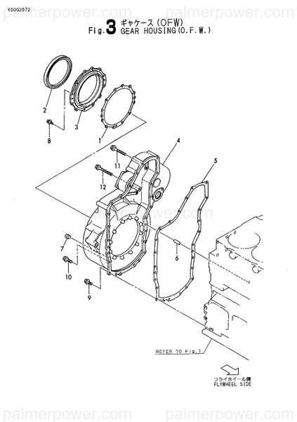 Order YANMAR 148633-01970 Case, Gear