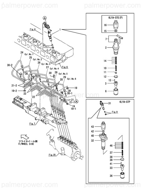 Order YANMAR 119593-53100 Holder Assy, Nozzle