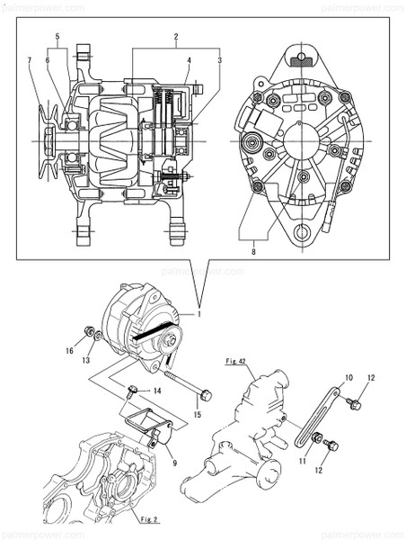 Order YANMAR 119187-77830 Bracket(Stator+Regul