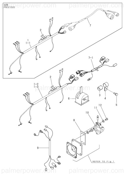 Order YANMAR 128275-77924 Harness, Wire