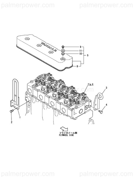 Order YANMAR 726456-11530 Bonnet Assy, Head