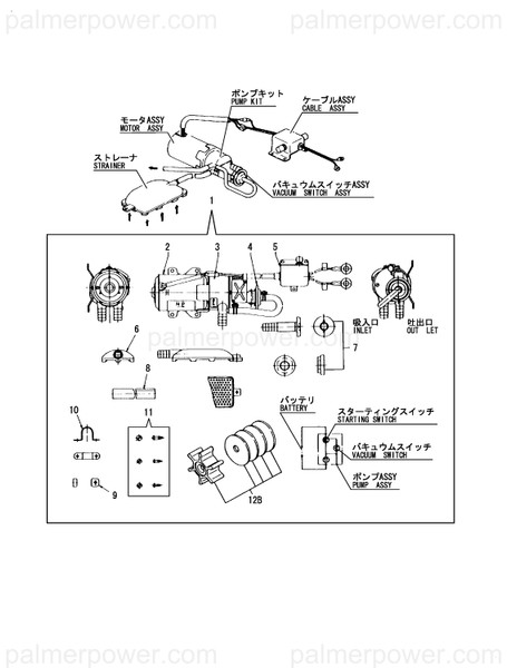Order YANMAR XBP1902810 Strainer