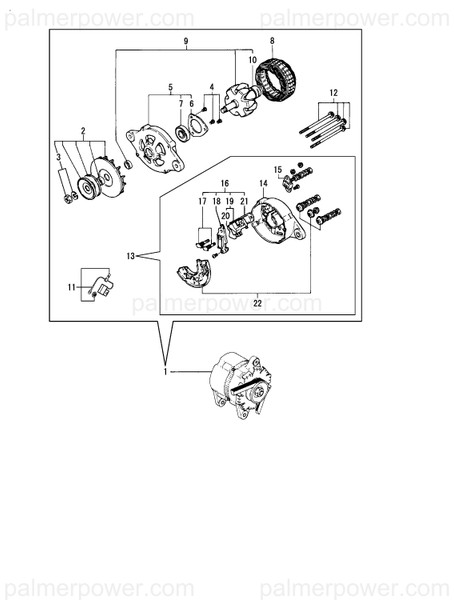 Order YANMAR XL150M14041 Retainer
