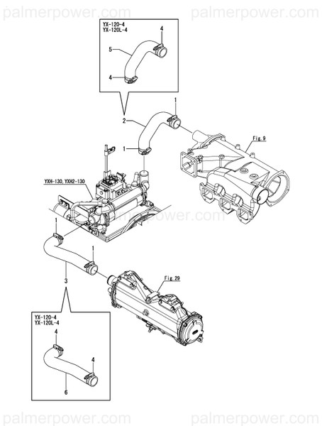 Order YANMAR 127698-49650 Hose, Clutch Out