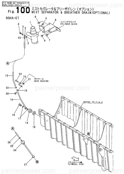 Order YANMAR 128624-03150 Bracket