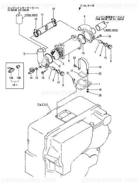 Order YANMAR 177501-04650 Body, Oil Cooler