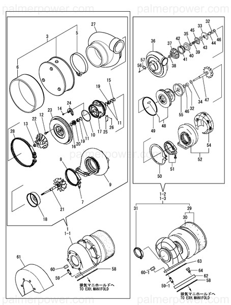 Order YANMAR 126664-18081 Turbine Assy