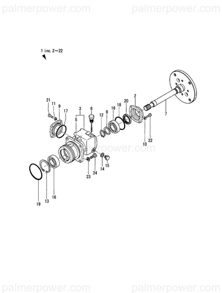 Order YANMAR 196323-04011 Shaft, Input