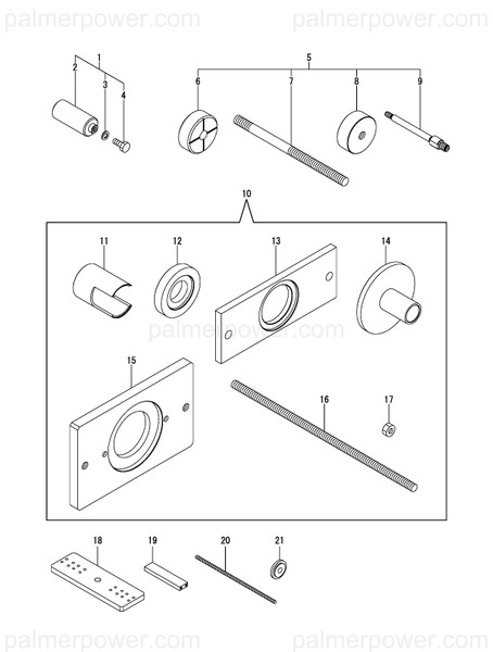 Order YANMAR 177561-09340 Tool,Plate Support A