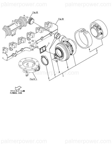 Order YANMAR 148645-18020-I Turbine Assy