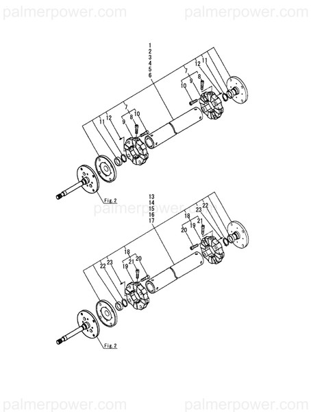 Order YANMAR 196322-23120 Shaft, L=1200 Cf50