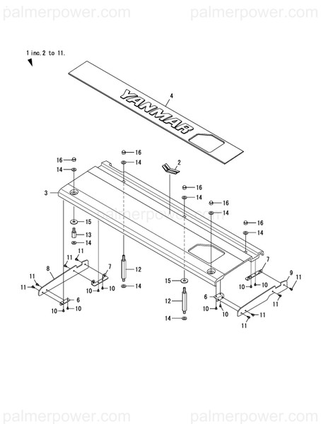 Order YANMAR 119581-09450 Stage,Cap B