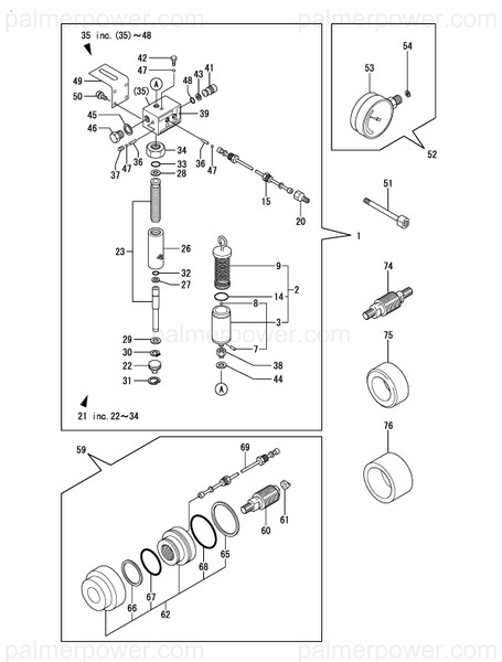 Order YANMAR 196901-80740 Ring, Back Up G65