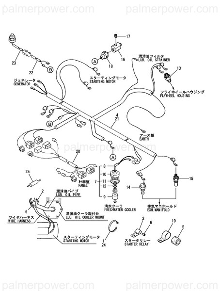 Order YANMAR 120324-77814 Harness, Wire