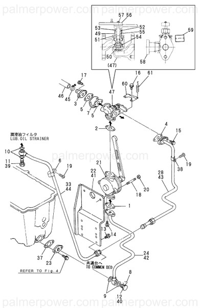 Order YANMAR 43730-500540 Fitting, Pipe