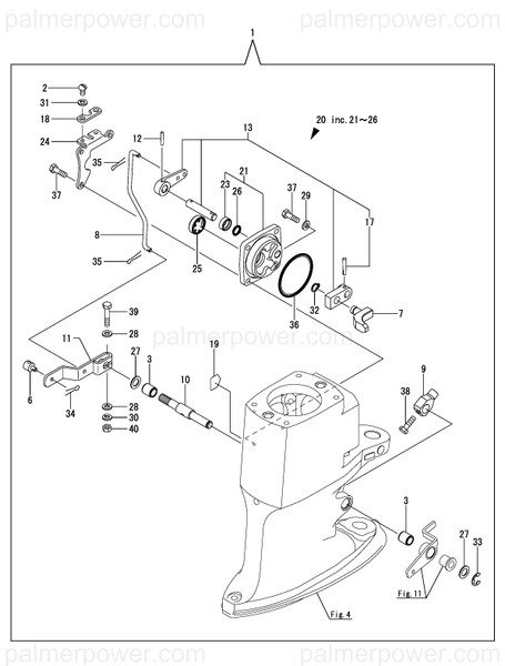 Order YANMAR 196311-06111 Rod, Shift