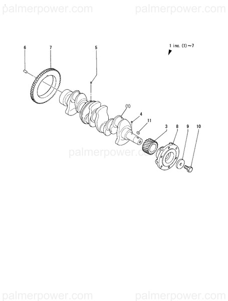 Order YANMAR 121920-28700 Gear, Balancer