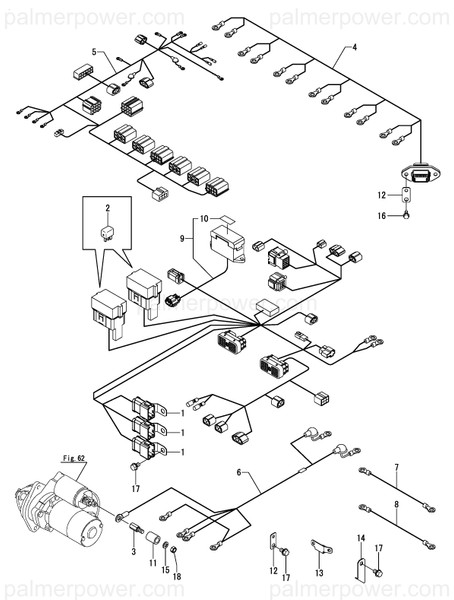 Order YANMAR 119581-77602 Harness, Main