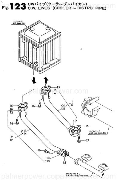 Order YANMAR 43711-007531 Pipe, Water