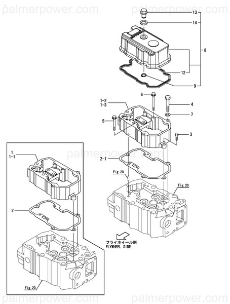 Order YANMAR 748620-11311 Bonnet Assy, Head