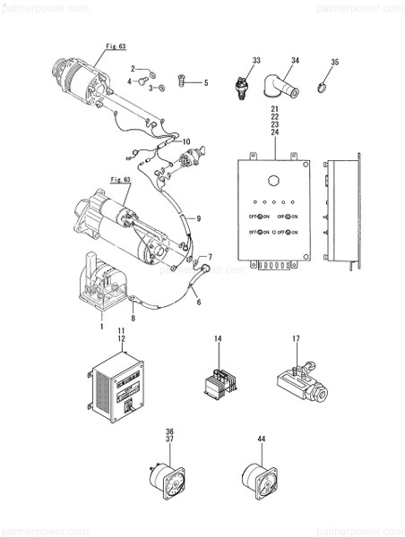 Order YANMAR 46150-553930 Wire
