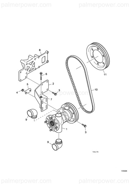 Order YANMAR 165000-32460 Union, Elbow