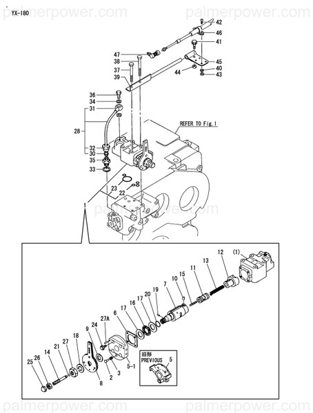 Order YANMAR 196103-04280 Lever, Driving